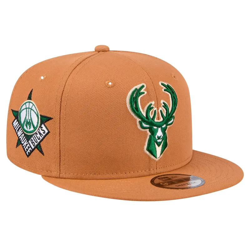 men8217s milwaukee bucks new era tan color pack 9fifty snapback hat